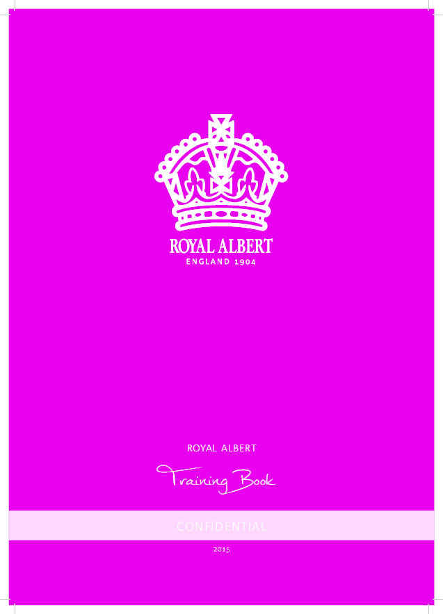 0081 Royal Albert Training Manual 2015