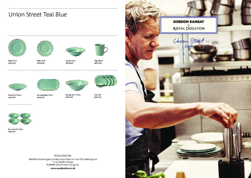 0788 RD Gordon Ramsay Union Street Product Leaflet 2018