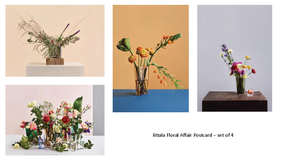 0819 IIttala Floral Affair Postcards - set of 4